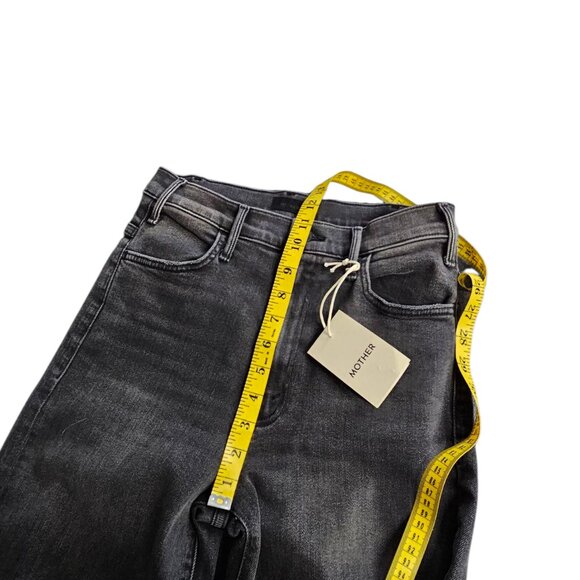 MOTHER The Hustler Roller Ankle Fray Jean, Call It A Night,Wide Leg,Hi Rise, 27 - Picture 5 of 12